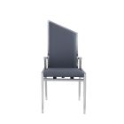 Chintaly Imports Nala Contemporary Motion-Back Side Chair in Gray