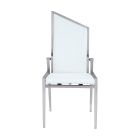 Chintaly Imports Nala Contemporary Motion-Back Side Chair in Brushed SS