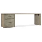 Hooker Furniture Linville Falls 96" Desk with One File in Mink