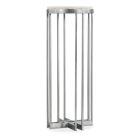 Hooker Furniture Melange Marin 36in Accent End Table in Silvers