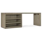 Hooker Furniture Linville Falls 84" Desk with Open Desk Cabinet in Mink