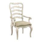Selwyn Ladder Back Arm Chair in Cottage White