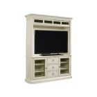 Summer Hill Entertainment Console with Hutch in Cotton