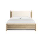 Magnussen Sunset Cove Panel Bed w/Uph.Headboard in Sanibel Brown
