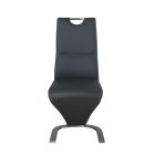 Chintaly Imports Suri Contemporary Handle-Back Side Chair in Gray