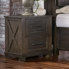 A-America Sun Valley Nightstand With Rs Usb in Charcoal 