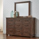 A-America Sun Valley 9-Drw Dresser in Rustic Timber 