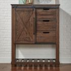 A-America Sun Valley Large Barn Door Chest in Rustic Timber 