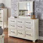 A-America Sun Valley 9-Drw Dresser in White