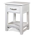 Riverside Furniture Talford Cotton 1-Drawer Nightstand in Cotton