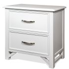 Riverside Furniture Talford Cotton 2-Drawer Nightstand in Cotton