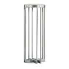 Hooker Furniture Melange Marin 32in Accent End Table in Silvers