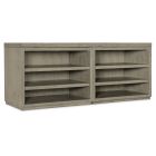 Hooker Furniture Linville Falls 72" Credenza with Two Open Desk Cabinets in Mink