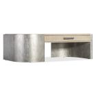 Hooker Furniture Melange Silverfrost Cocktail Table in Light Wood