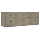 Hooker Furniture Linville Falls 84" Credenza with Two Files and Lateral File in Mink