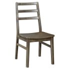 A-America Voss Ladderback Chair - Wood Seat in Sable 