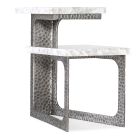 Hooker Furniture Melange Georgie Side Table in Silvers
