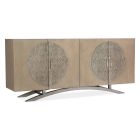 Hooker Furniture Melange Nolita Four Door Entertainment Console in Golds