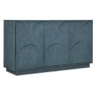 Hooker Furniture Melange Round Valley Three Door Entertainment Credenza in Blues