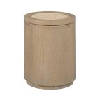 American Drew Windover Gatner Round Drum Table in Sand