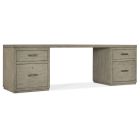 Hooker Furniture Linville Falls 96" Desk with Two Files in Mink