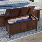 A-America Westlake Cedar Lined Blanket Trunk in Cherry Brown 