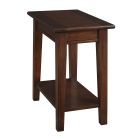 A-America Westlake Chairside Table in Cherry Brown 