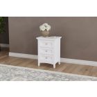 A-America Westlake 3-Drawer Nightstand in White 