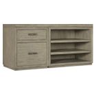 Hooker Furniture Linville Falls 60" Credenza with File and Open Desk Cabinet in Mink