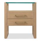 Hooker Furniture Banyon Bay Two Drawer Nightstand in Desert Oak