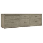 Hooker Furniture Linville Falls 96" Credenza with File and Two Lateral Files in Mink
