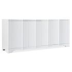 Hooker Furniture Melange Corinth Four Door Entertainment Console in White
