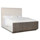 Hooker Furniture Modern Mood Upholstered Panel Bed in Mink