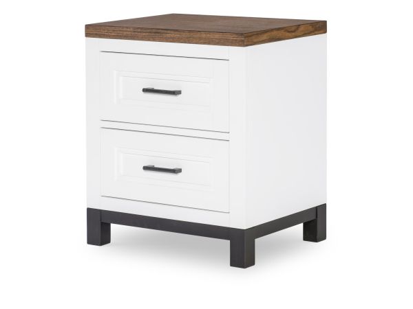 Dutton Night Stand in Natural White & Toasted Coconut