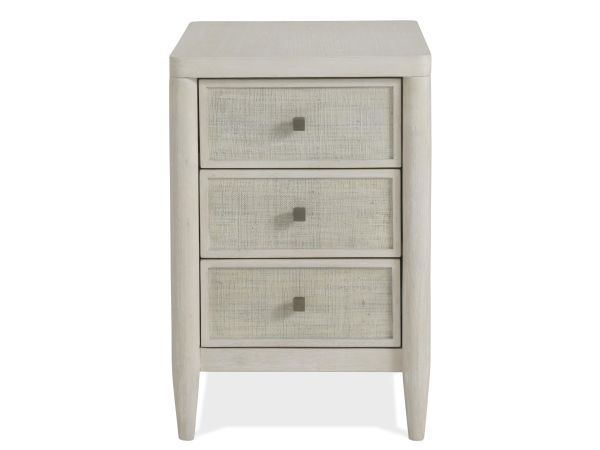Maren Chairside Table in White Sand
