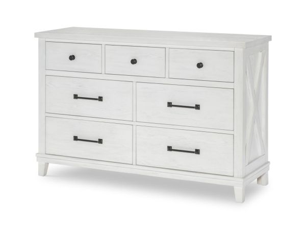 Flatiron Dresser in Aged White