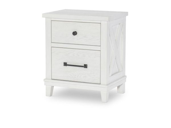 Flatiron Night Stand in Aged White