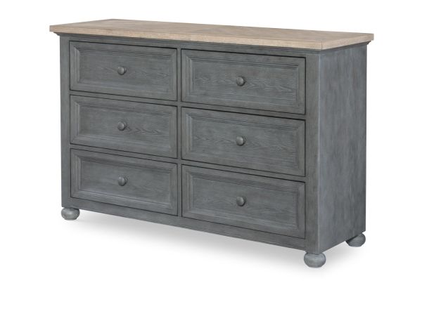 Cone Mills Dresser in Distressed Denim Finish