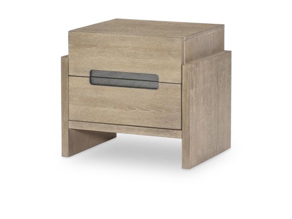 District Nightstand in Weathered Oak