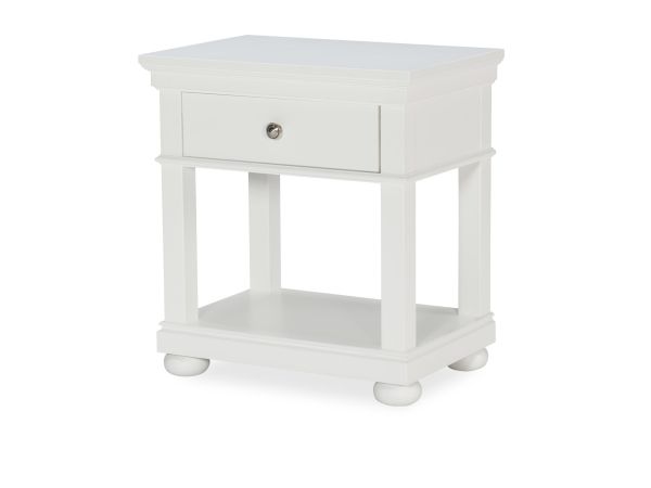 Canterbury 2.0 Open Night Stand in Natural White