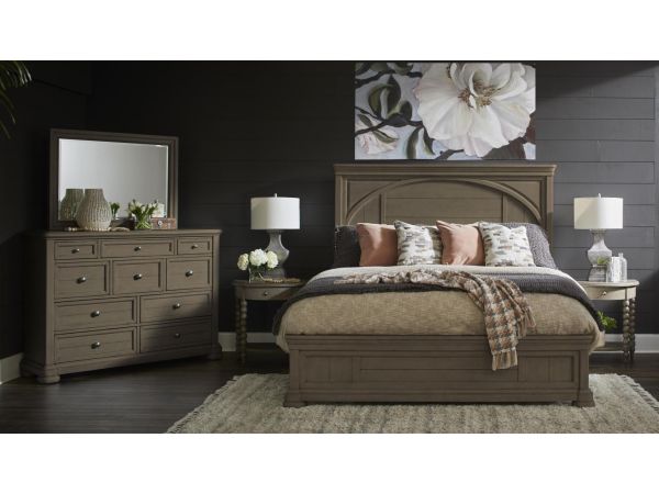 Nashville Panel Bedroom Set - Grey Taupe