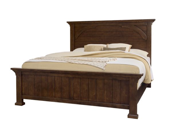 Vaughan-Bassett Vista Mansion Bed in Warm Cherry 