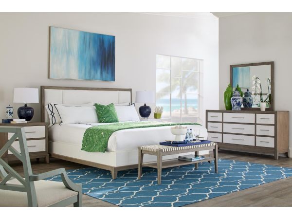 Staycation Upholstered Bedroom Set - Driftwood