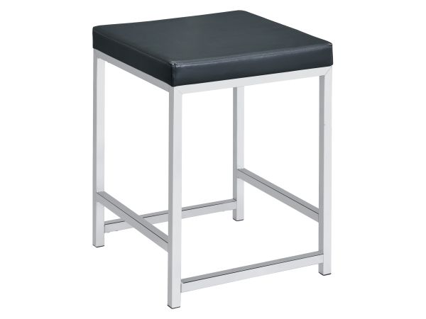 Afshan Upholstered Square Padded Cushion Vanity Stool