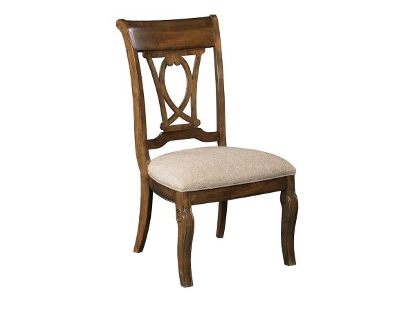 Portolone Harp Back Side Chair in Truffle