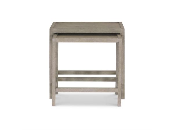 Bernhardt Furniture Albion Nesting Table in Pewter