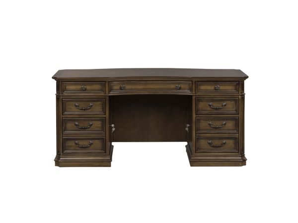 Liberty Furniture Amelia Jr Executive Desk in Antique Toffee