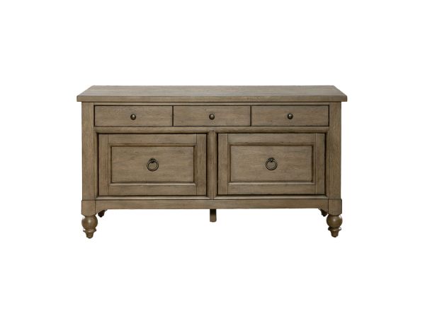 Liberty Furniture Americana Farmhouse Credenza in Dusty Taupe