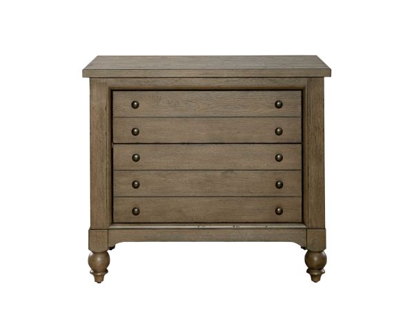 Liberty Furniture Americana Farmhouse Lateral File Cabinet in Dusty Taupe