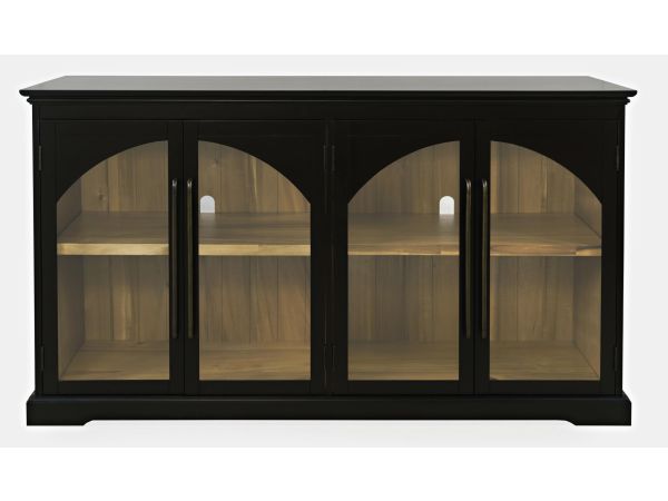 Archdale 4 Door Accent Cabinet in Black